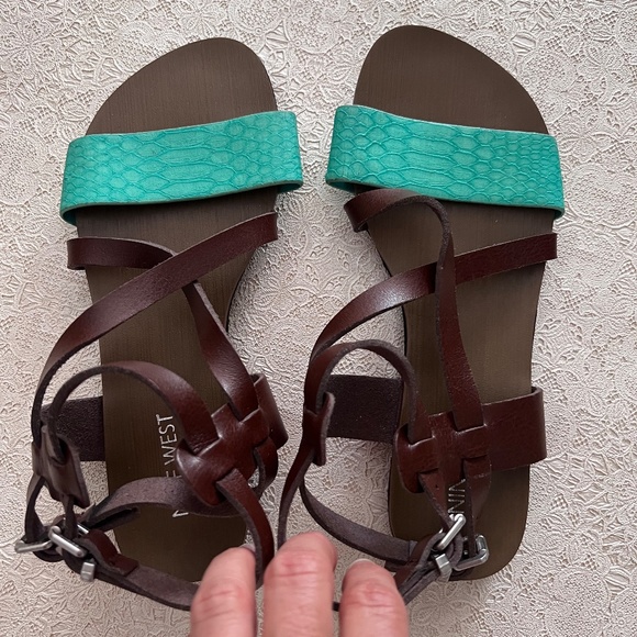 Leather Ankle Straps Nine West Size 5 - NWOT - Picture 1 of 14